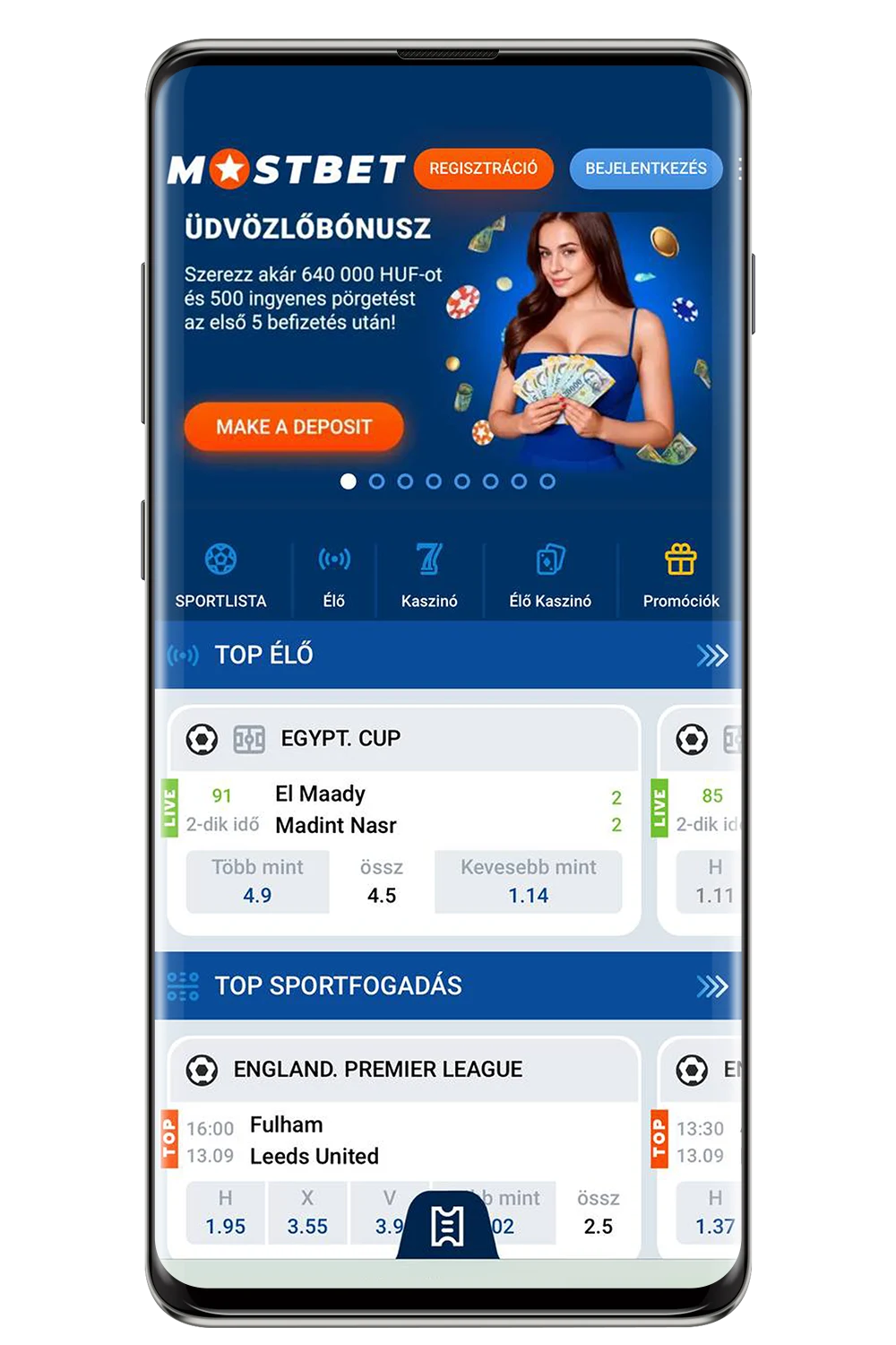 Képernyőfelvétel a hivatalos weboldalról