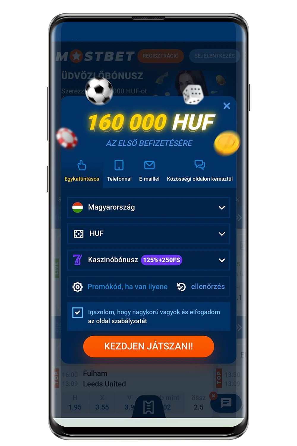 Képernyőfelvétel a hivatalos weboldalról