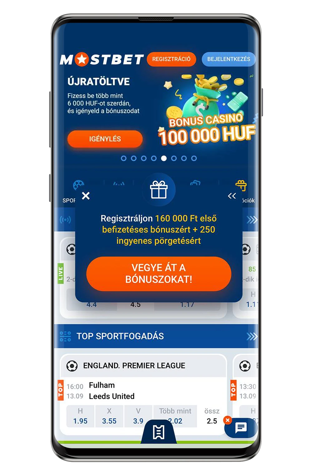 Képernyőfelvétel a hivatalos weboldalról